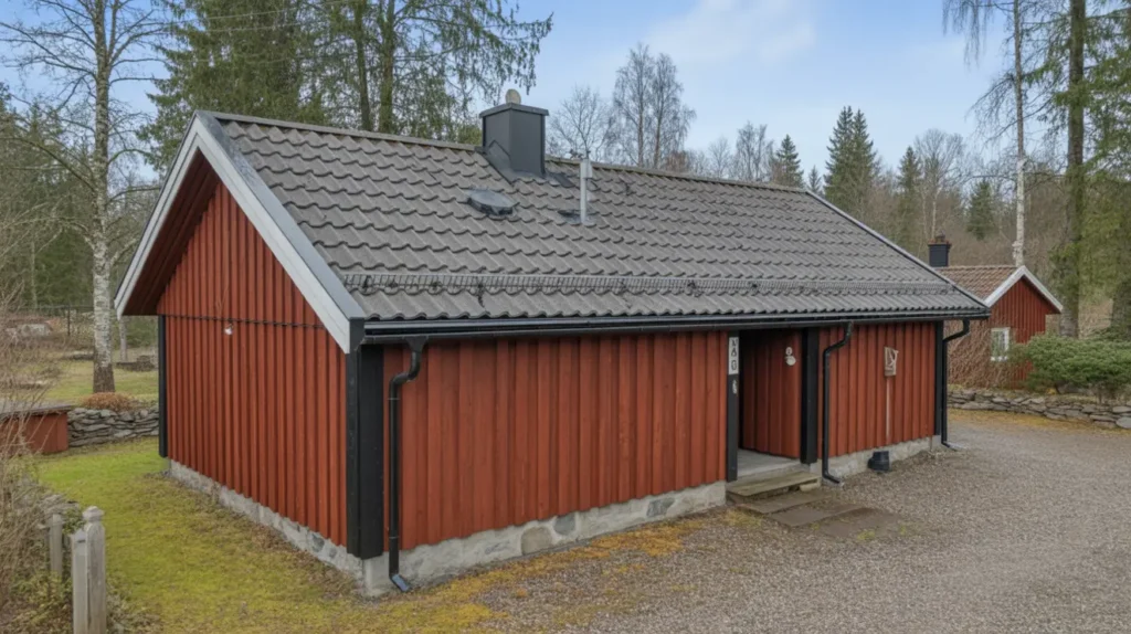 byte av garagetak i lv ngen ale