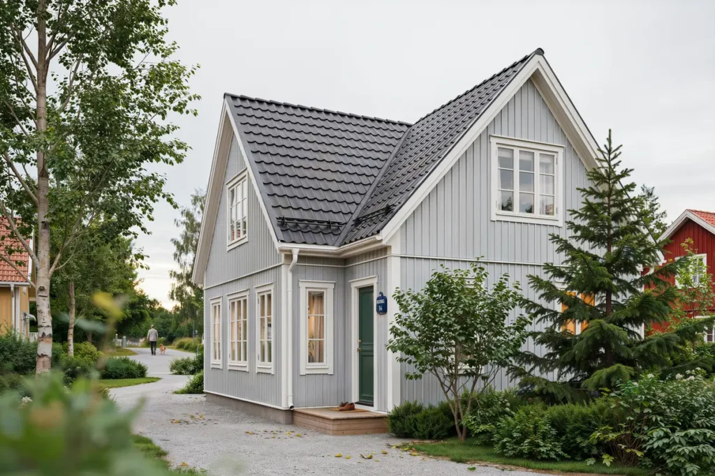 takoml ggning med nya pannor p villa i n dinge nol