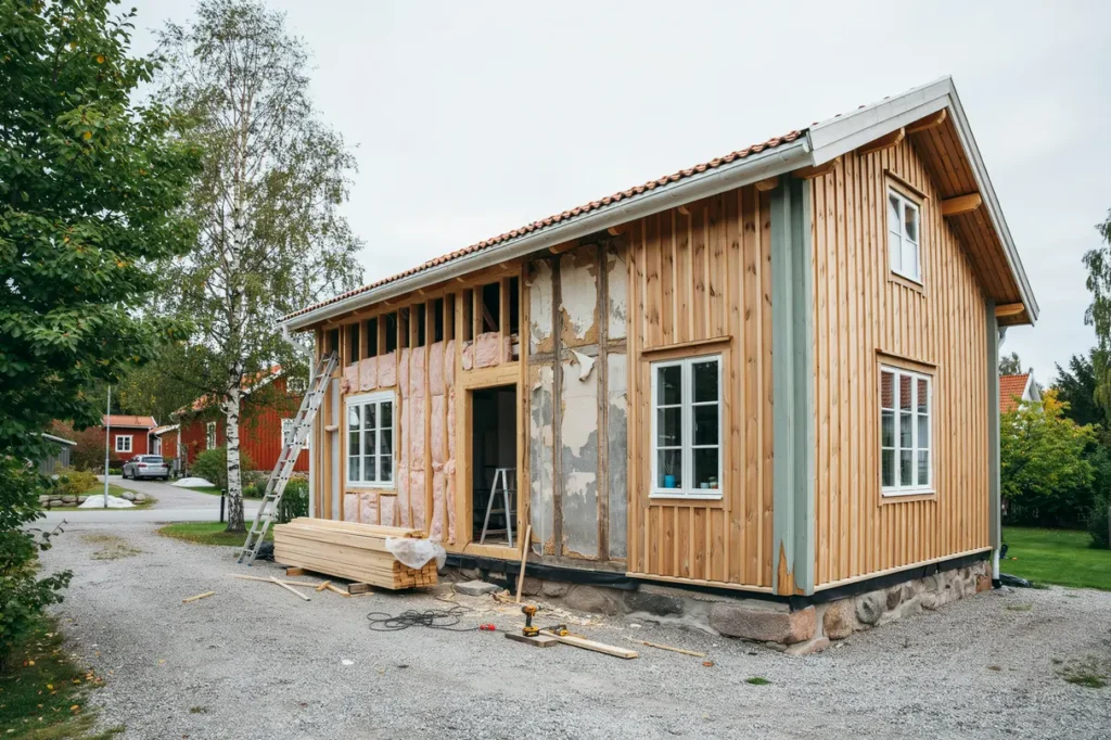 byta panel och m la tr fasad tecken r tt ordning och smarta val f r ett h llbart hus